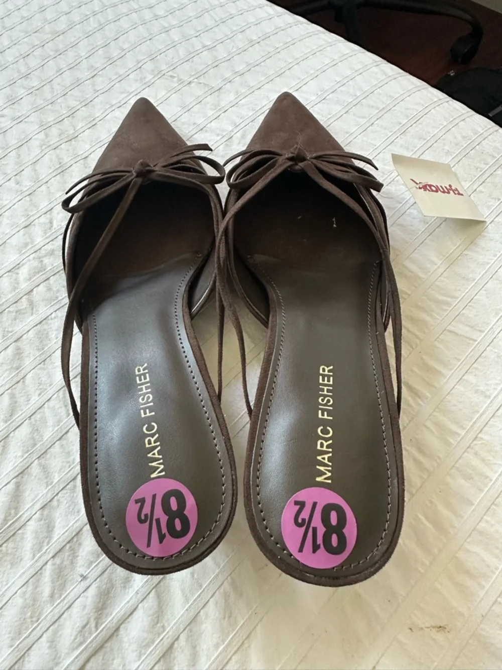 NWT Marc Fisher Brown Mules - Picture 3 of 5